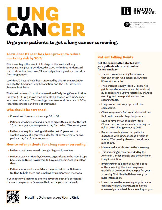 Lung Cancer Screening Provider
